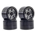 1/4PCS 2.2" 64x40mm 1/10 1/8 Crawler Beadlock Rims (Aluminium) - upgraderc