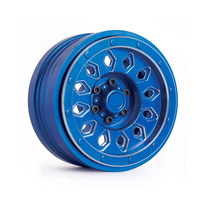 1/4PCS 2.9" Beadlock Wheel Rims for 1/6 Crawler (Zwaar Aluminium) Band en/of Velg Fimonda 1 Pcs Blue 