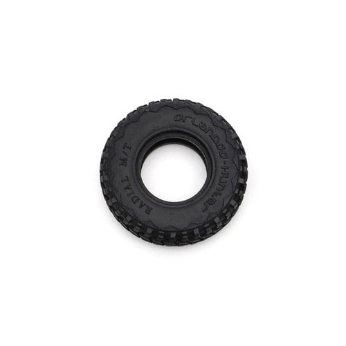 1/4PCS 27x9.4mm 1/32, 1/35 Crawler Tires (Rubber) - upgraderc