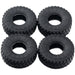 1/4PCS 40x14.4mm 1/32 Crawler Tires (Rubber) - upgraderc
