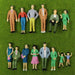 14PCS G Scale Human Figures 1/25 (Plastic) P2501 - upgraderc