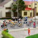 15PCS HO Scale Human Figures w/ Bicycle & Motorcycle 1/87 (Plastic) P8722 - upgraderc