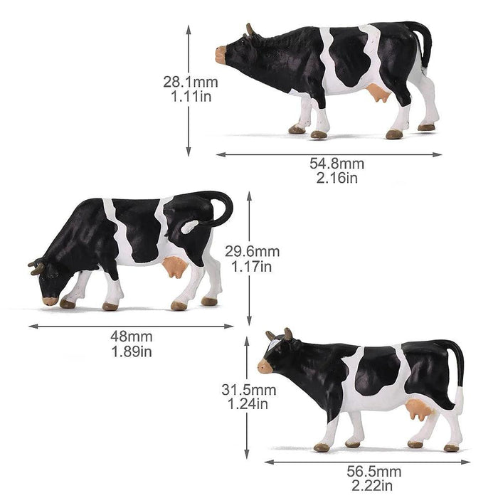 15PCS O Scale Horses & Cows 1/43 (PVC) AN4303 - upgraderc