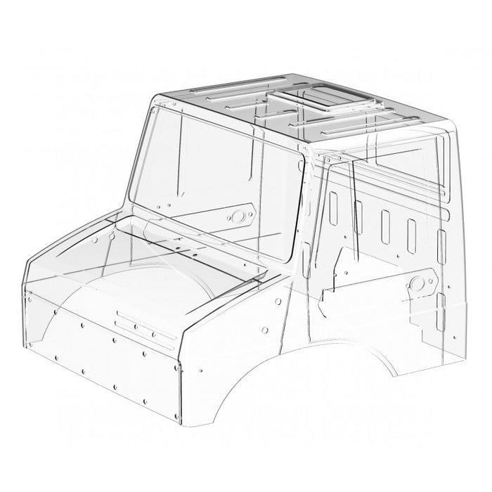 Cross RC Clear Body Shell for EMO XX, XXL 1/6