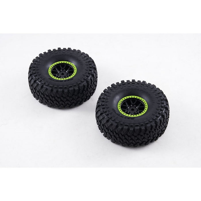 2PCS Wheel Set for FMS U4 Funhaver 1/7 (Green)