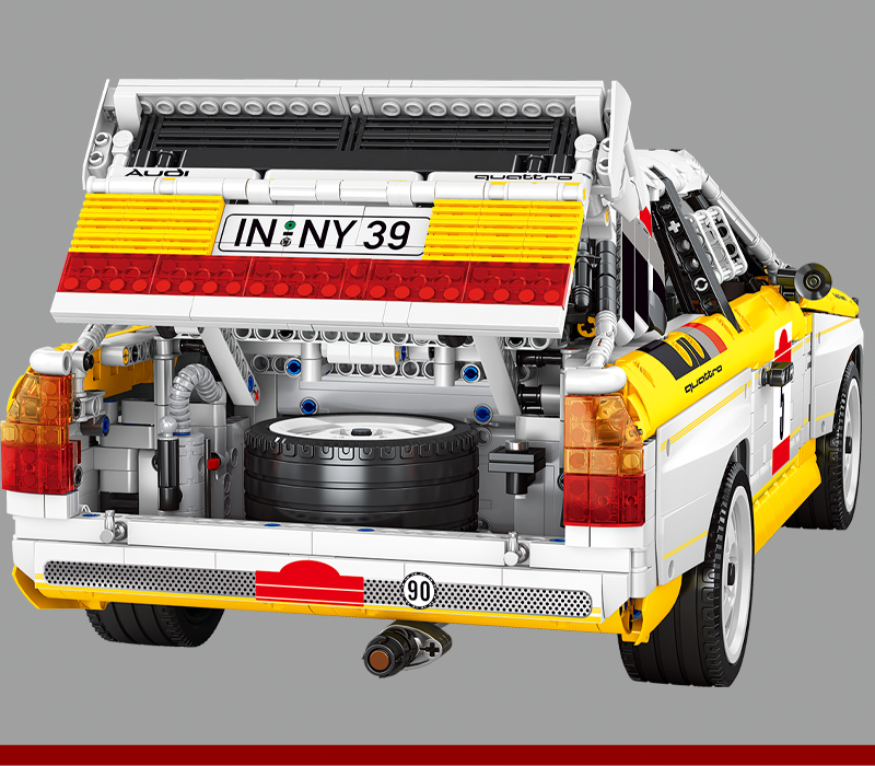 Bole Bricks YC-23043 AUDI S1 Building Blocks Model 1/8 (3887 Stukken)