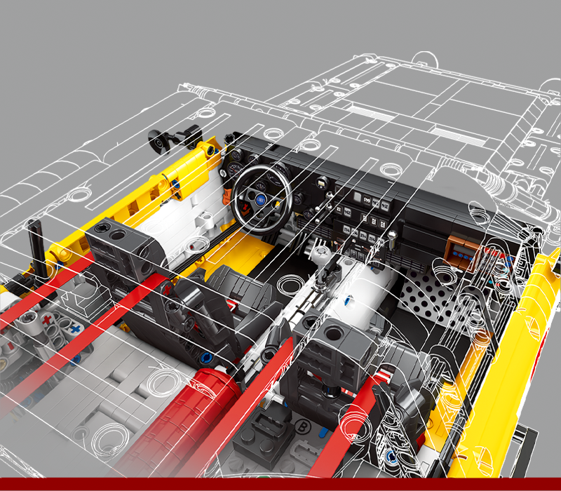 Bole Bricks YC-23043 AUDI S1 Building Blocks Model 1/8 (3887 Stukken)