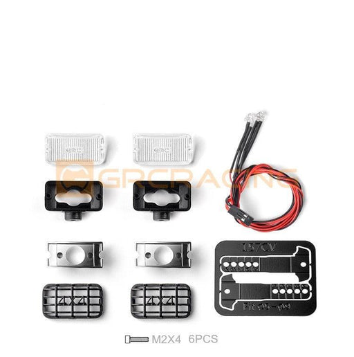 17mm LED Rectangular Spotlight 1/8, 1/10 (Plastic, Metaal) Onderdeel GRC G157MW 