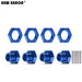 1/8 4PCS 17mm Wheel Rim Hex Nuts/Cover Set (Aluminium) Schroef New Enron 4P Mount-Nuts Navy 