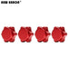 1/8 4PCS 17mm Wheel Rim Hex Nuts/Cover Set (Aluminium) Schroef New Enron 4Pcs Cover Red 