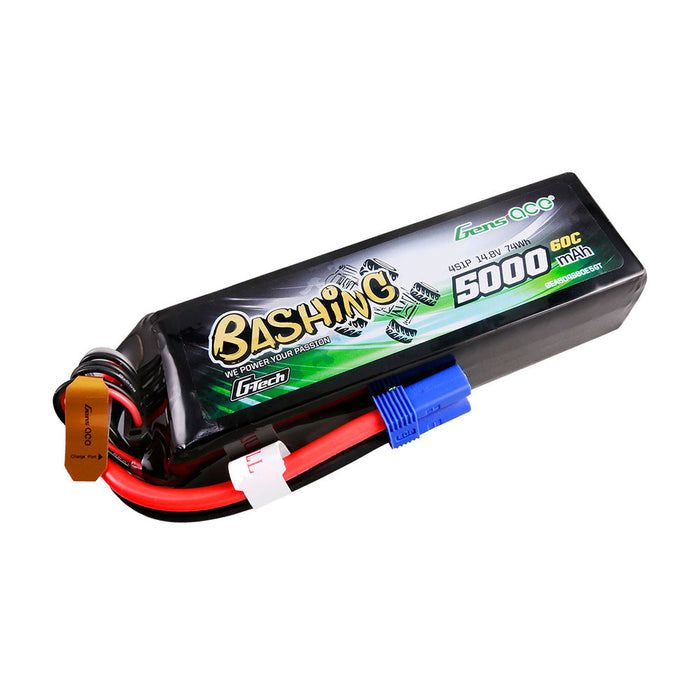 Gens Ace G-Tech 5000mAh 14.8V 4S 60C LiPo (EC5)