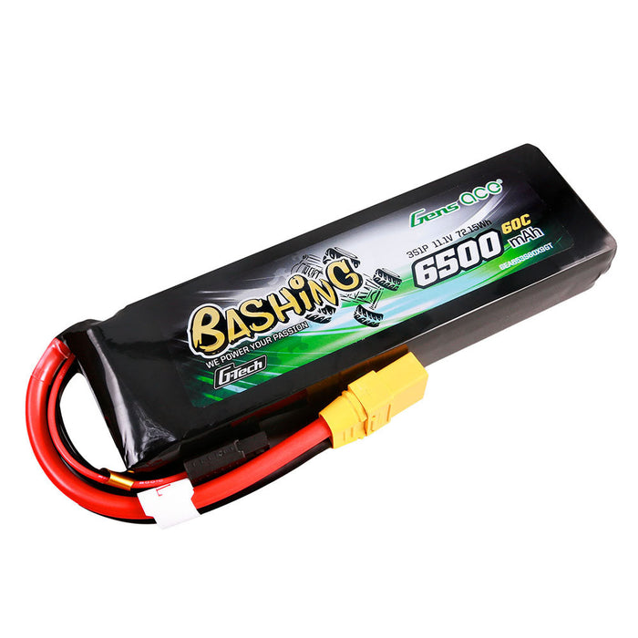 Gens Ace G-Tech Bashing 6500mAh 11.1V 60C 3S Lipo Battery (XT90)