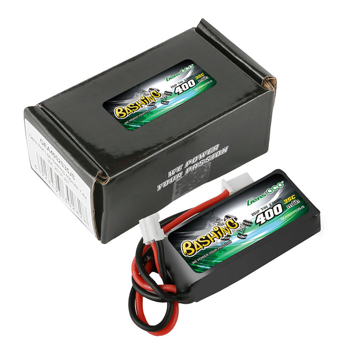 Gens Ace 400mAh 7.4V 2S 35C LiPo (JST-PHR)