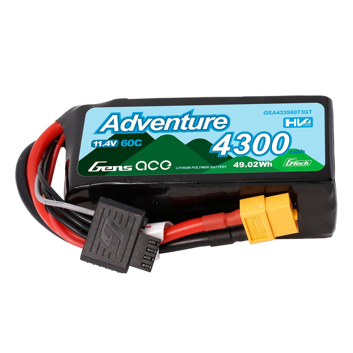 Gens Ace Adventure G-Tech 4300mAh 3S 60C HV LiPo (XT60)