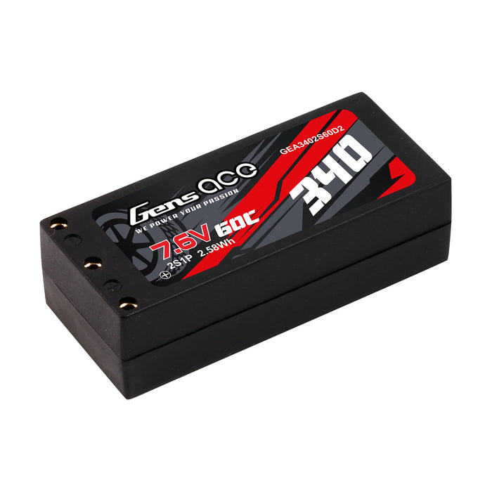 Gens Ace 340mAh 2S HV 60C LiPo (XT60)