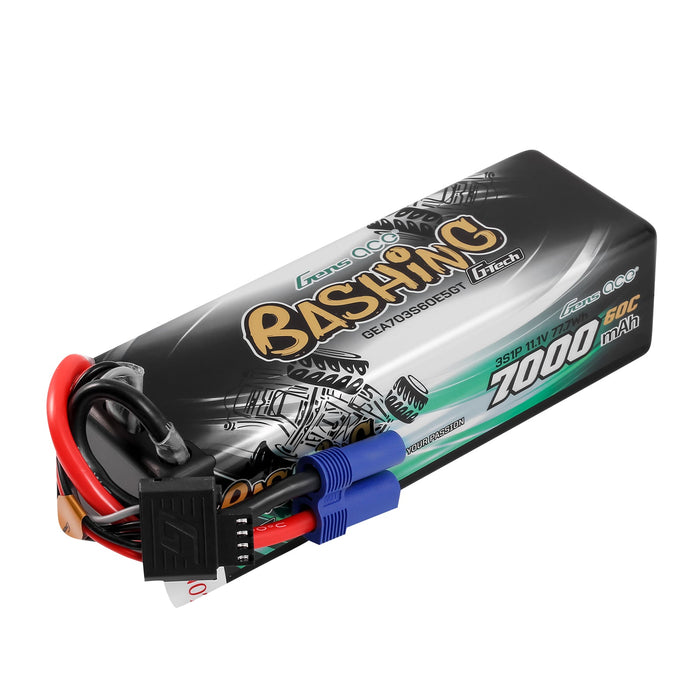 Gens Ace G-Tech Bashing 7000mAh 3S 60C 11.1V HardCase HV Lipo Battery (EC5)