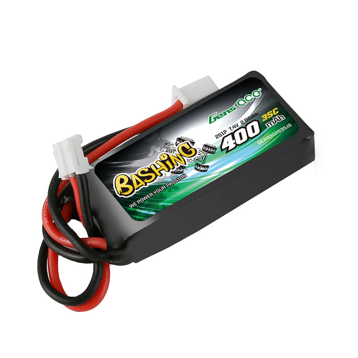 Gens Ace 400mAh 7.4V 2S 35C LiPo (JST-PHR)