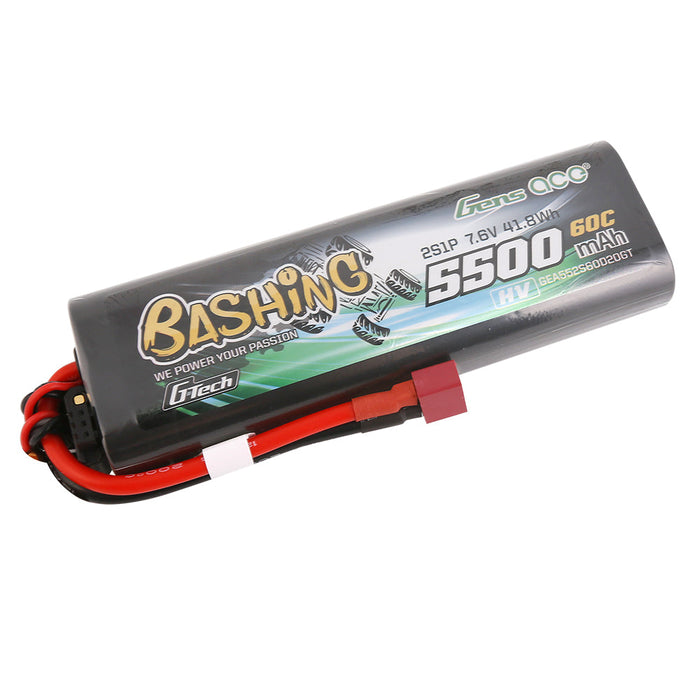 Gens Ace G-Tech 5500mAh 7.6V 2S1P 60C HV LiPo (T)
