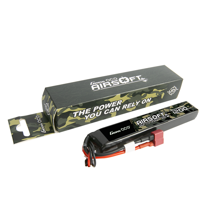 Gens Ace 25C 1200mAh 3S1P 11.1V Airsoft Gun LiPo (T)