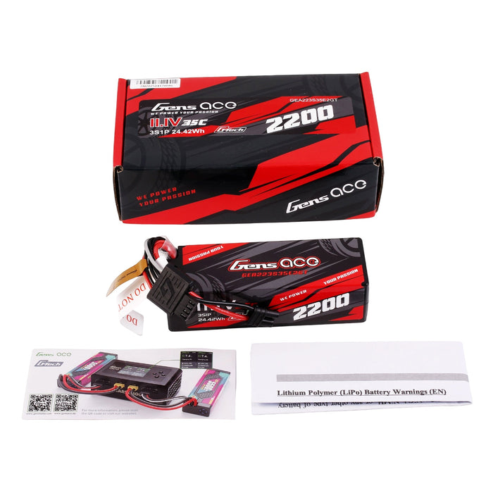 Gens Ace 2200mAh 11.1V 3S1P 35C LiPo (IEC2)