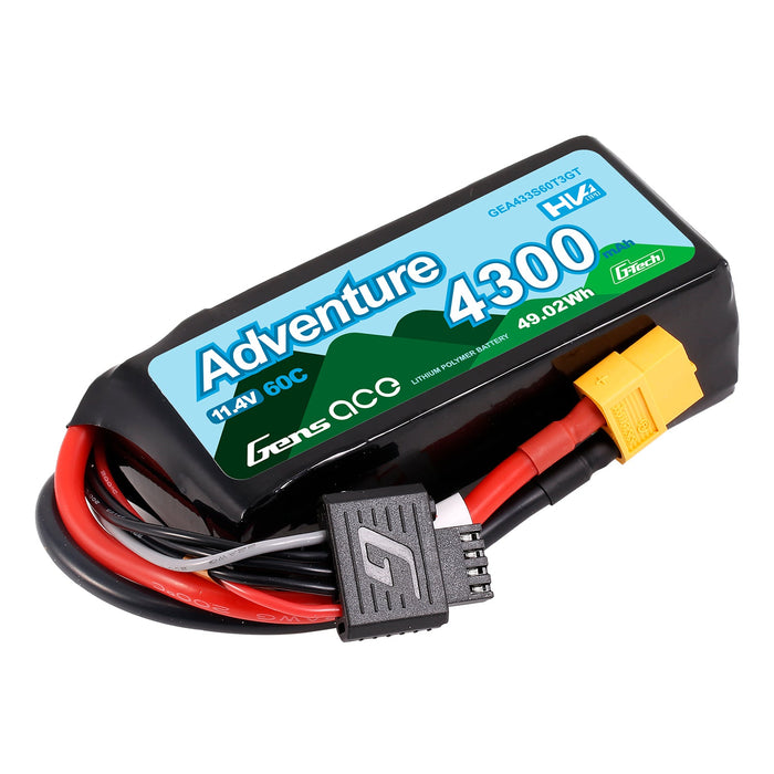 Gens Ace Adventure G-Tech 4300mAh 3S 60C HV LiPo (XT60)