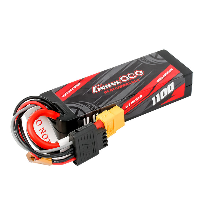 Gens Ace G-Tech 1100mAh 11.1V 3S1P 60C GRP-76 Lipo Battery (XT60)