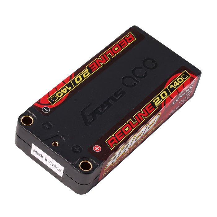 Gens Ace Redline 2.0 4400mAh 7.6V 140C 2S1P HardCase HV LiPo