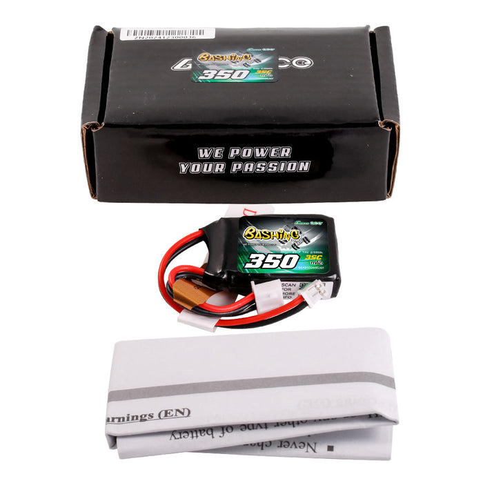 Gens Ace 350mAh 2S 7.4V 35C LiPo (JST-PHR)