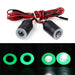 1Pair 2-Modes 19mm LED Headlight for 1/10 Crawler Onderdeel Injora Green YQ-L01GN 