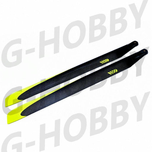 1Pair 690mm Main 106mm Tail Blade Propeller (Koolstofvezel) Onderdeel G-HOBBY 690mm-A 