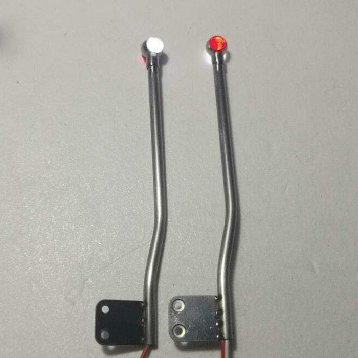 1Pair Led Vertical Pole Light for Tamiya Truck 1/14 (Metaal) Onderdeel RCATM Red and White 