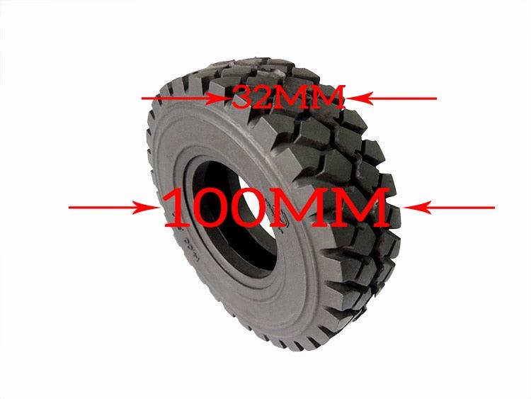 1PC 100mm Tires for Tamiya 1/14 Truck (Rubber) Band en/of Velg upgraderc 