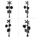 1PC HO Scale 2 Red LEDs Railroad Crossing Signal 1/87 (Plastic) JTD877RP - upgraderc