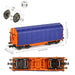 1PC HO Scale Covered Coil Wagon 1/87 (Plastic, Metaal) C8762 - upgraderc