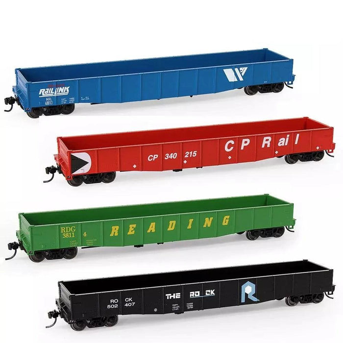 1PC HO Scale Low-side Gondola Freight Car 1/87 (Plastic, Metaal) C8743 - upgraderc