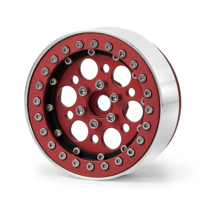 1PC/4PCS 2.2 Beadlock Wheel Rim for 1/10 Crawler (Aluminium) Band en/of Velg Yeahrun Matte Red 1PCS 