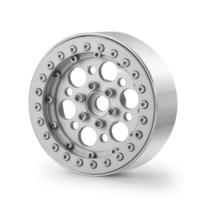 1PC/4PCS 2.2 Beadlock Wheel Rim for 1/10 Crawler (Aluminium) Band en/of Velg Yeahrun Silver 1PCS 