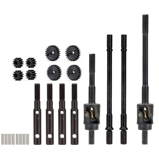 1Set Steel Front/Rear CVD, Drive Shafts & Gear for Axial SCX10 III 1/10 (Staal) Onderdeel New Enron 