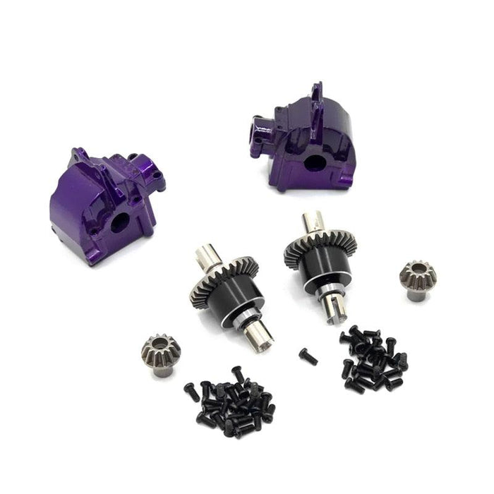 2 Sets Differential & Gear box for Wltoys 1/12, 1/14 (Metaal) Onderdeel upgraderc 004 