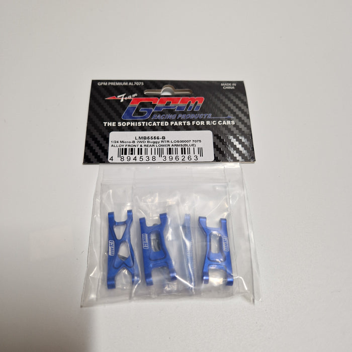 GPM Front & Rear Lower Arms for LOSI Micro-B/T 1/24 1/28 (AL) (Retour)