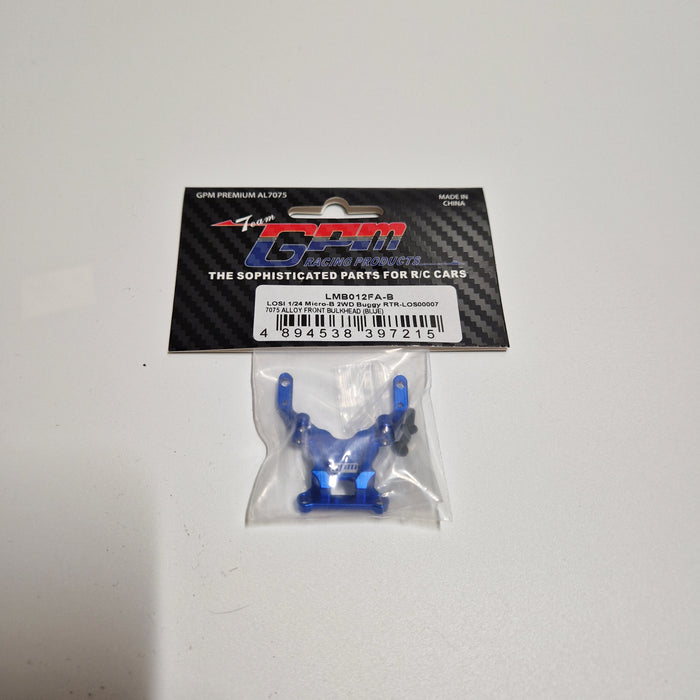 GPM Front Bulkhead for LOSI Micro-B/T 1/24 1/28 (AL) (Retour)