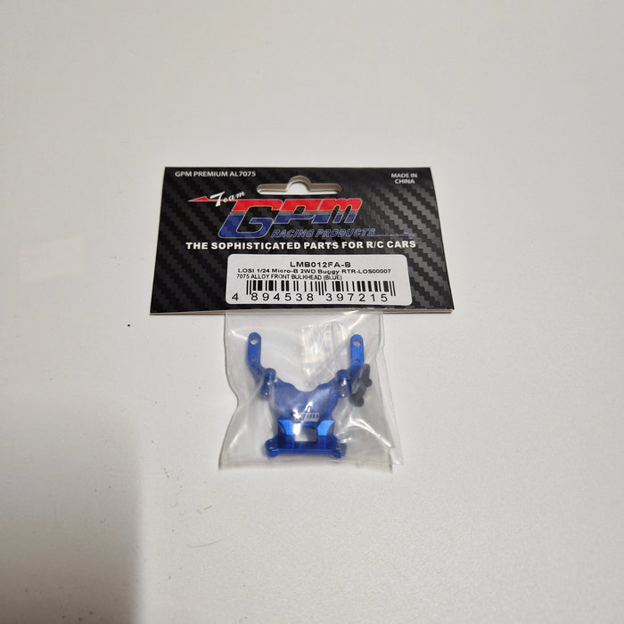 GPM Front Bulkhead for LOSI Micro-B/T 1/24 1/28 (AL) (Retour)