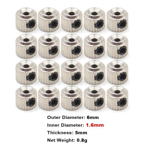 20PCS 1.6~5.1mm Wheel Collar Lock (Metaal) Onderdeel Sparkhobby 20PCS 1.6mm 