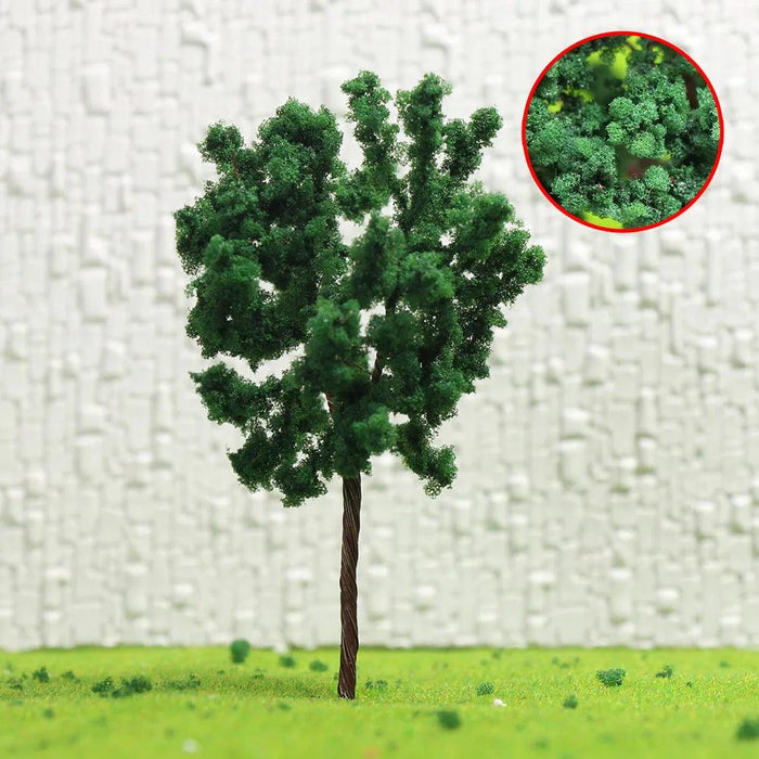 20PCS HO TT Scale 7cm Model Green Trees 1/100 (Plastic) D7040 - upgraderc