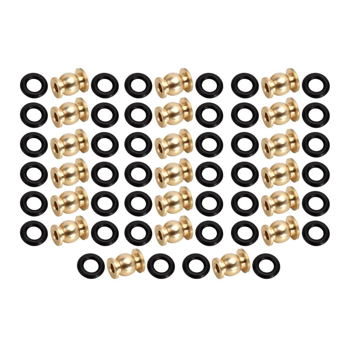 20PCS Joint Balls w/ O-rings for Axial SCX24 1/24 (Aluminium/Brass) Onderdeel Injora 20PCS Brass Balls 
