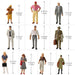 20PCS O Scale Human Figures 1/43 (Plastic) - upgraderc