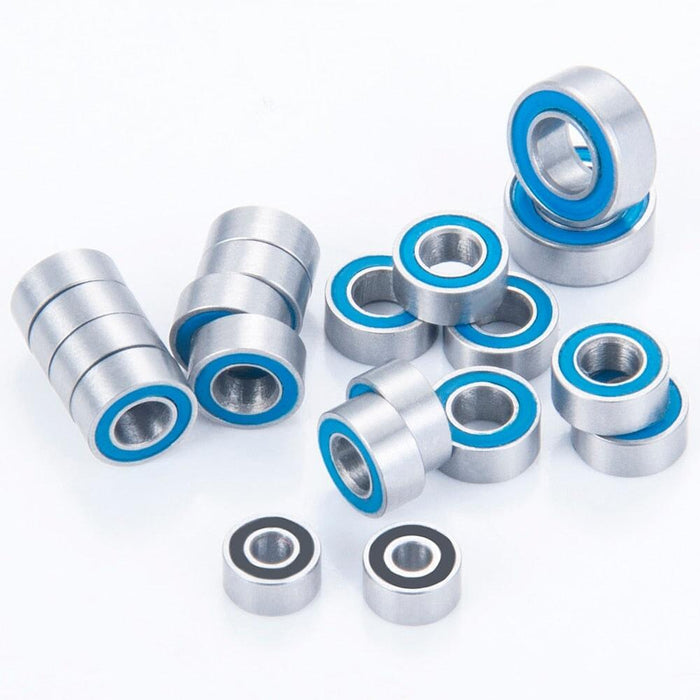 20PCS Wheel Hub Axle Rubber Sealed Bearing Set for Axial 1/24 Lager Yeahrun 