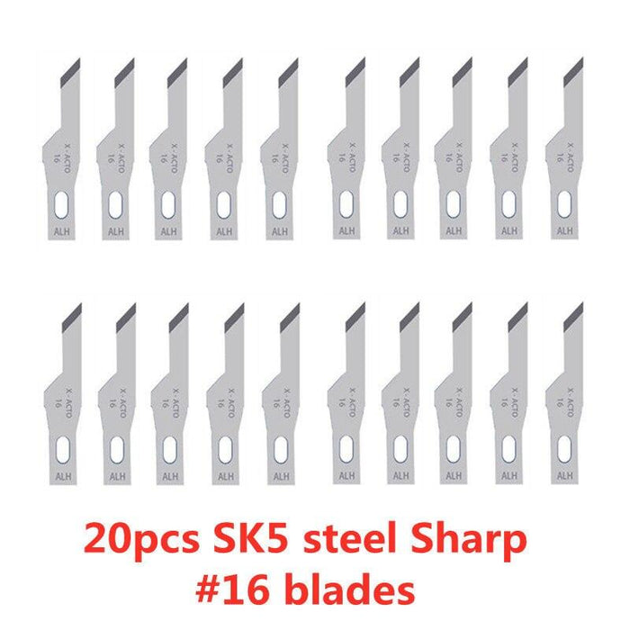 20PCS Wood Carving/Cutter Knife Blades - upgraderc