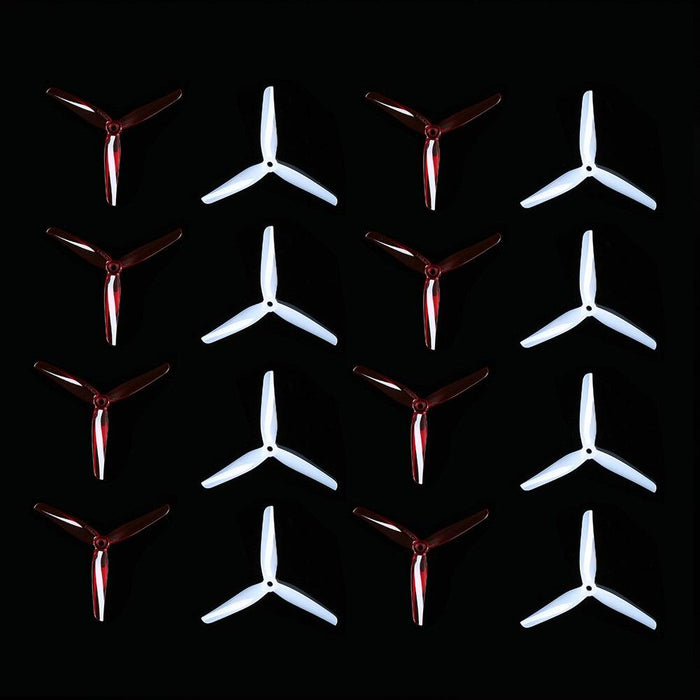 20PCS/10Pairs HQ Ethix P4 Candy Cane 5140 3" FPV Drone Propeller - upgraderc