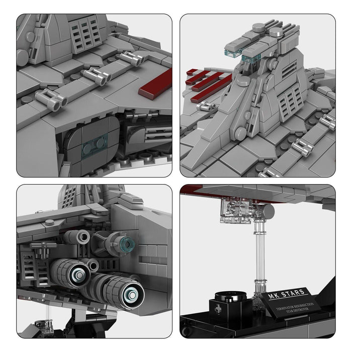 21074 Republic Attack Cruiser Building Blocks (1320 Stukken) - upgraderc